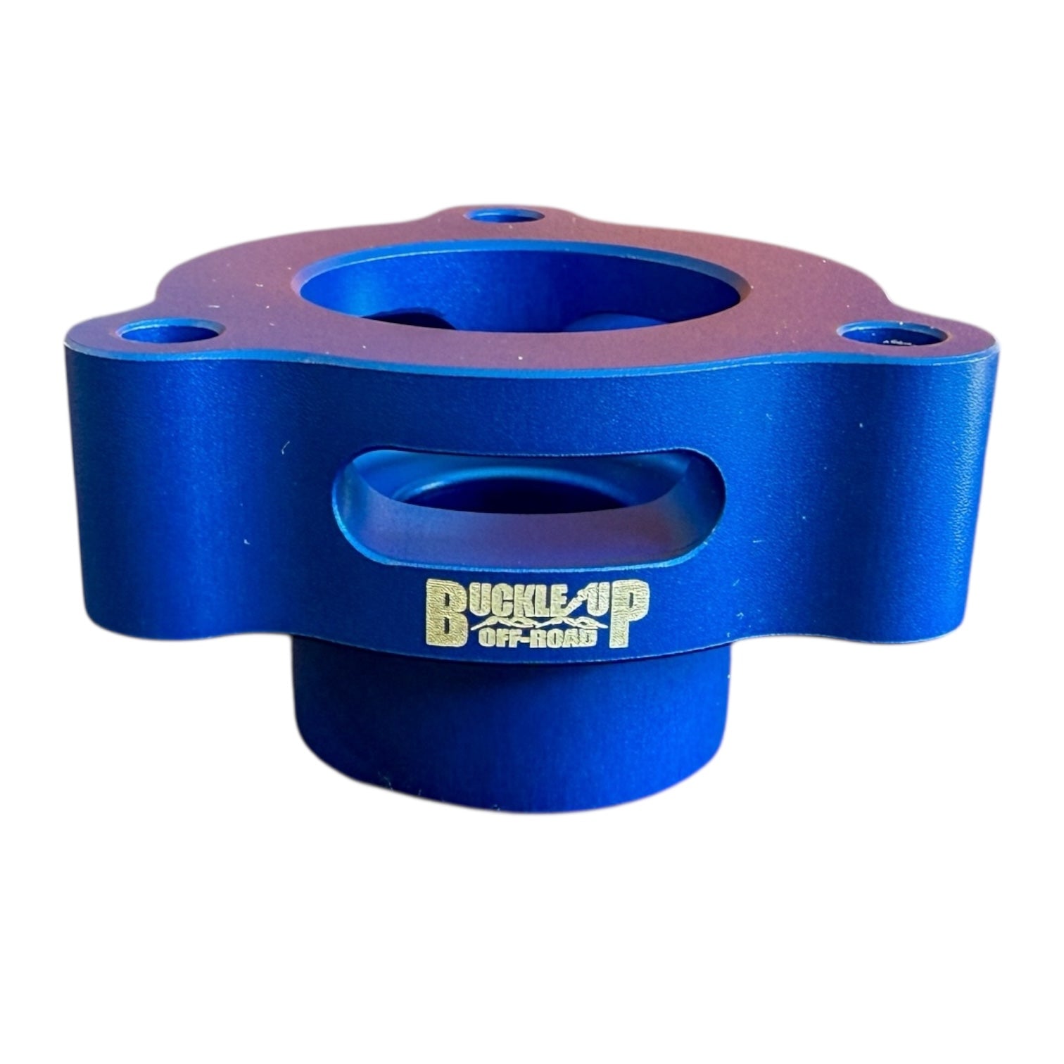 Buckle Up Off-Road Blue Blow Off Valve Spacer for Ford Bronco, Bronco Raptor, Ranger Raptor & More