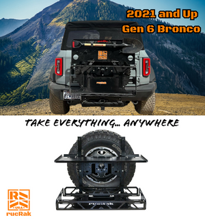 RucRak All-in-one Cargo Carrier, Bike Rack, Table, & More for 2021+ Ford Bronco