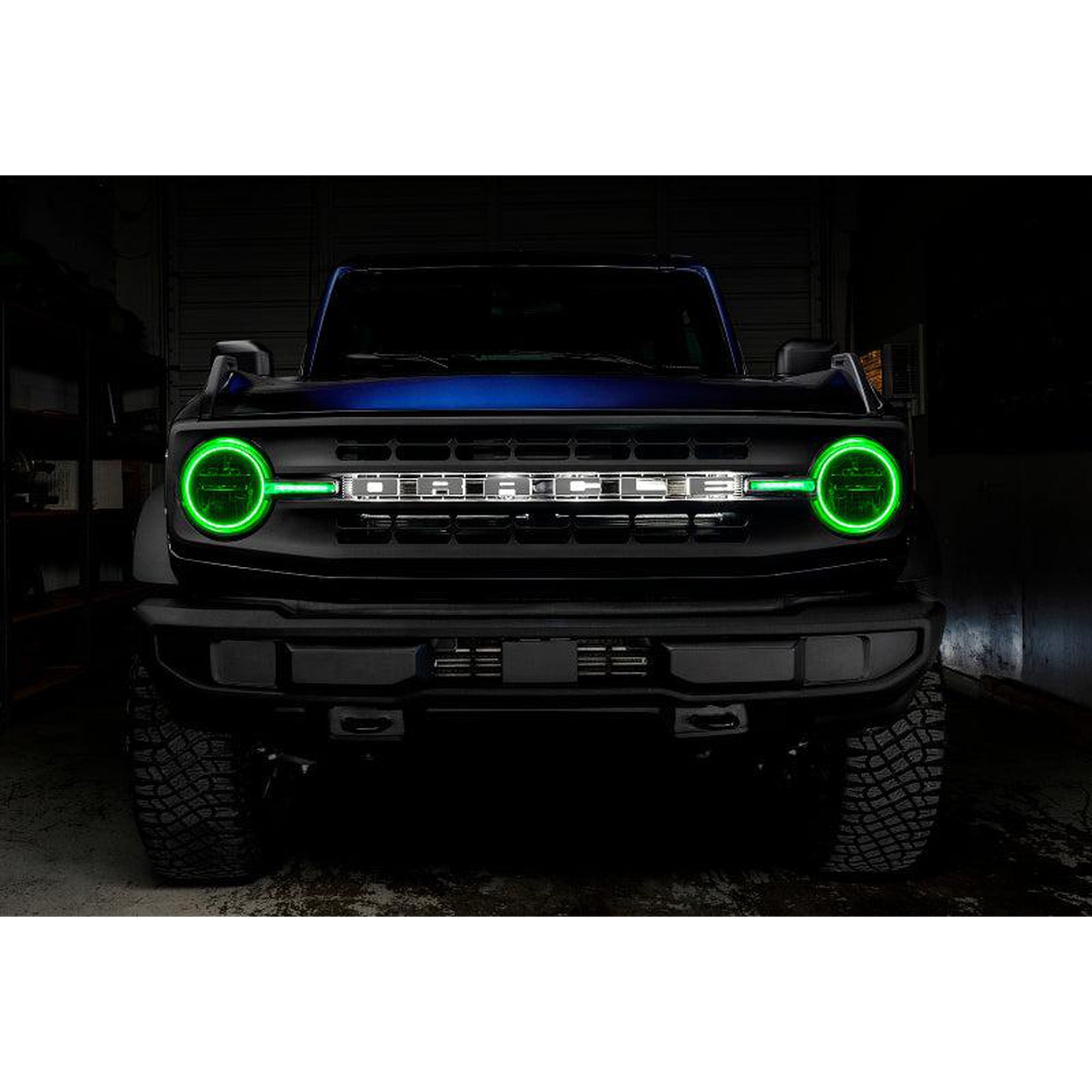 Oracle Headlight Halo Kit w/DRL Bar - Base Headlights ColorSHIFT -w/2.0 Controller for 2021+ Ford Bronco