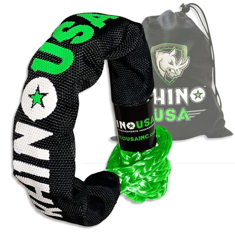 Rhino USA Synthetic Soft Shackle Green | SFTSHACK-12-GRN-1