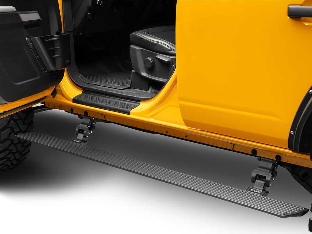 RealTruck VoltStep Electric Running Board Kit No Drill Black 21-25 Ford Bronco 4dr | 20412974PC