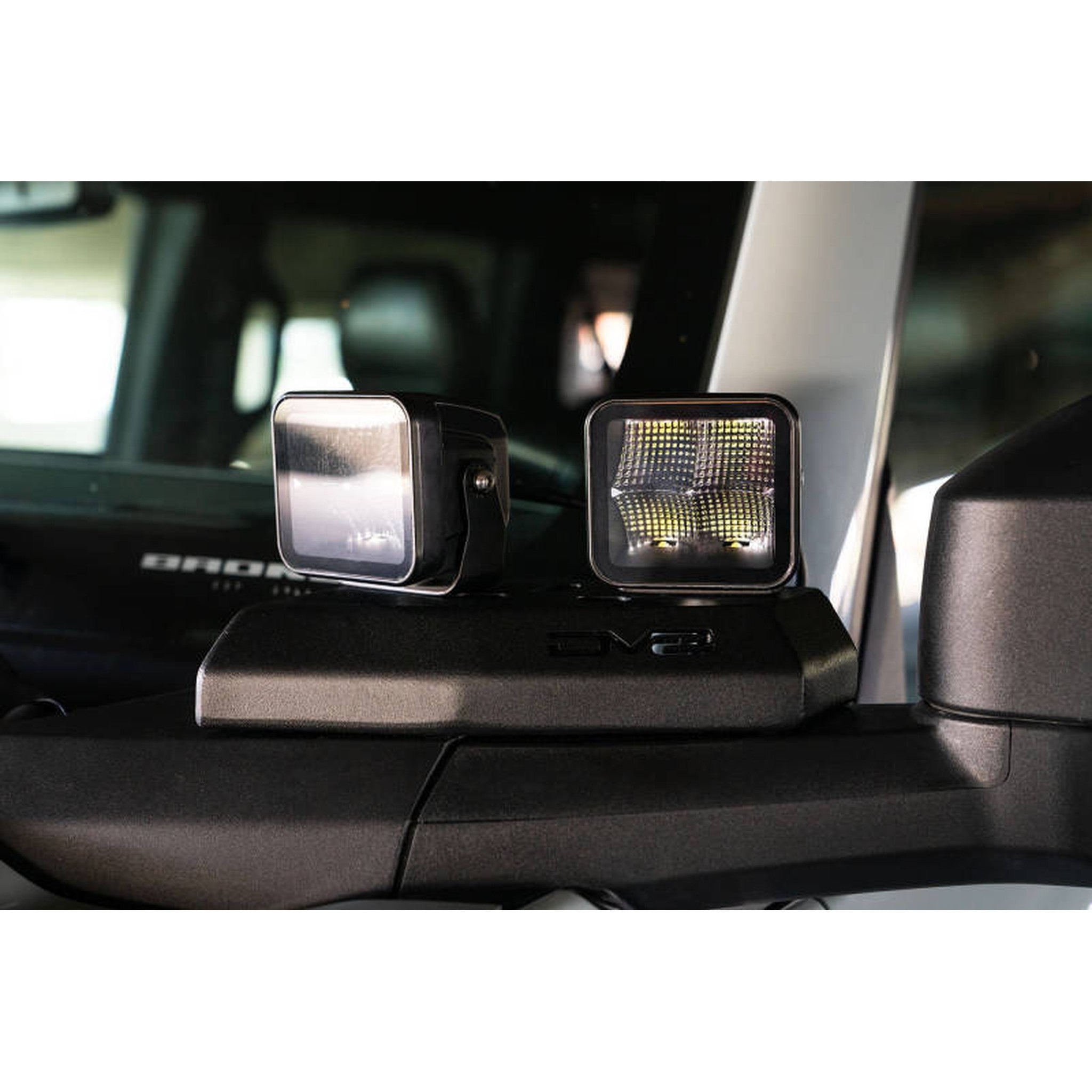 DV8 Offroad A-Pillar Pod Light Mounts for 2021+ Ford Bronco | dveLBBR-02