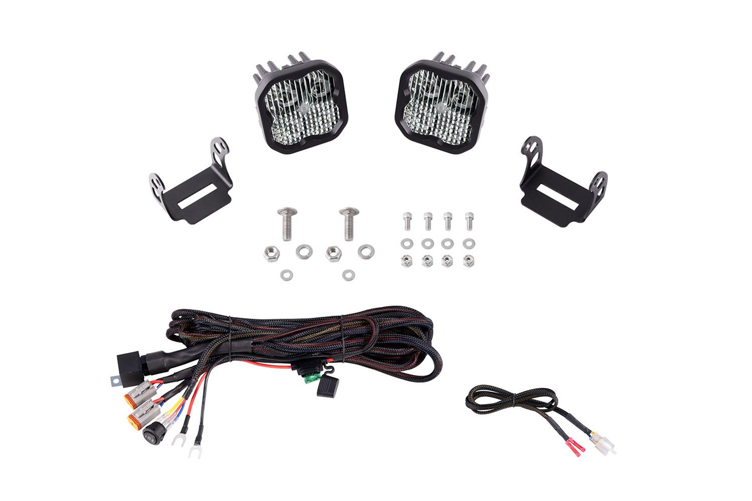 Diode Dynamics Stage Series SS3 Backlit Ditch Light Kit for 2021+ Ford Bronco | White Sport | dioDD7184