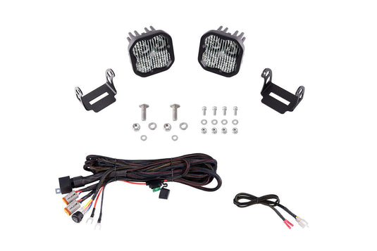 Diode Dynamics Stage Series SS3 Backlit Ditch Light Kit for 2021+ Ford Bronco | White Sport