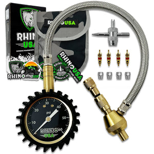 Rhino USA 60Psi Tire Deflator Gauge | DEFLATOR-GAUGE