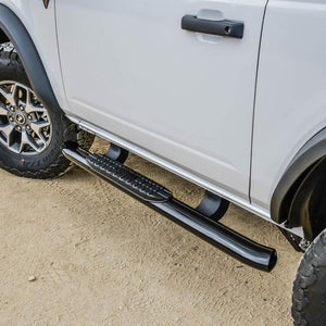 Westin PRO TRAXX 4 Oval Nerf Step Bars - Textured Black for 2021+ Ford Bronco 2 Door | wes21-24185