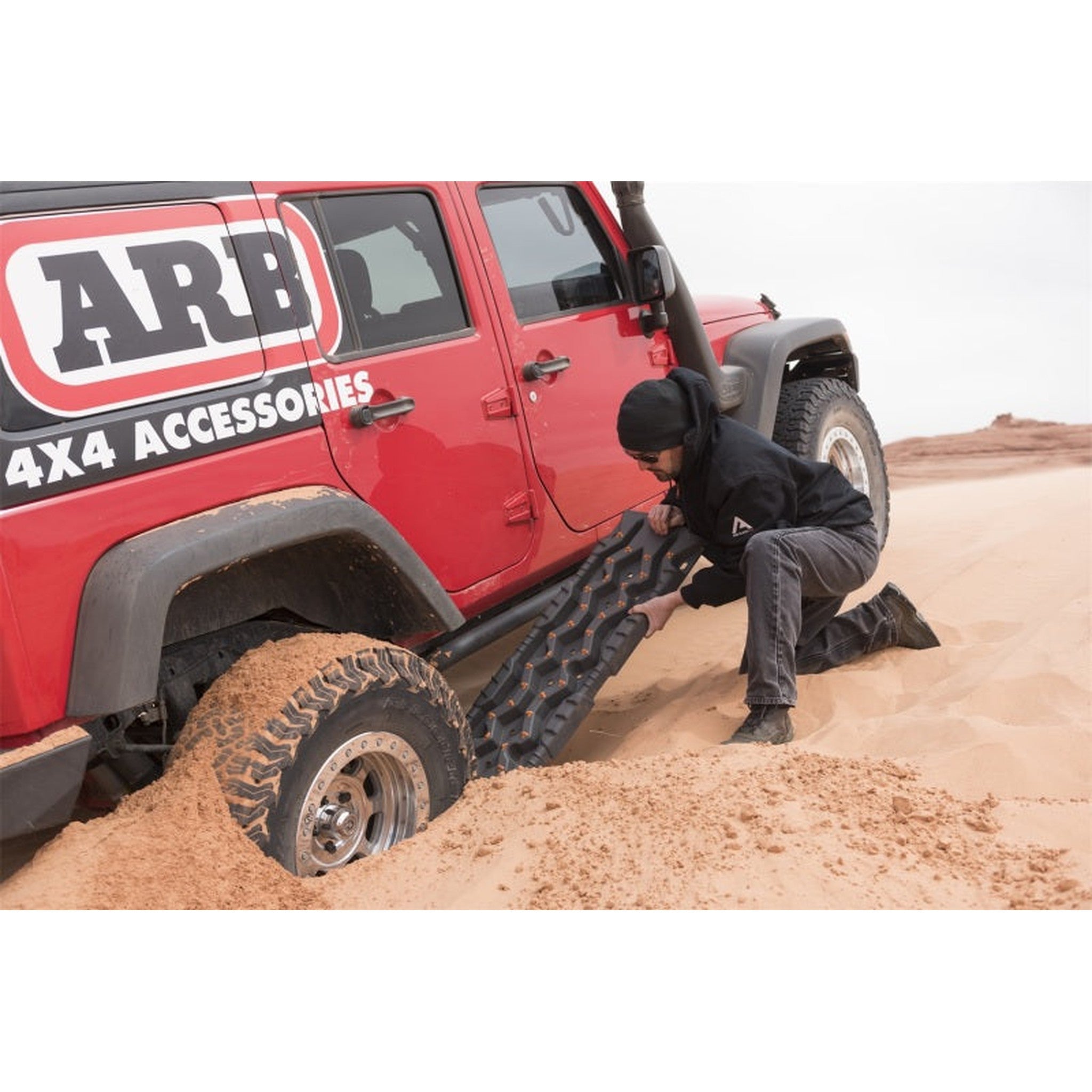 ARB Tred Pro Recover Track Boards Pair - Black/Black Black Board/Black Nodules | arbTREDPROBB