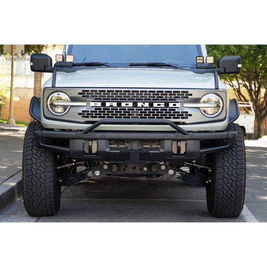 DV8 Offroad Factory Front Bumper Licence Relocation Bracket - Front for 2021+ Ford Bronco | dveLPBR-01