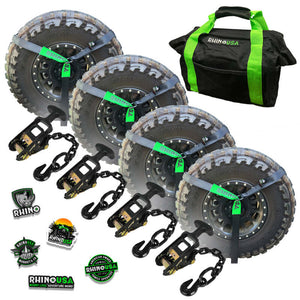 Rhino USA Lasso Straps; Basket Straps - Black | LASSO-STRAPS-BLK