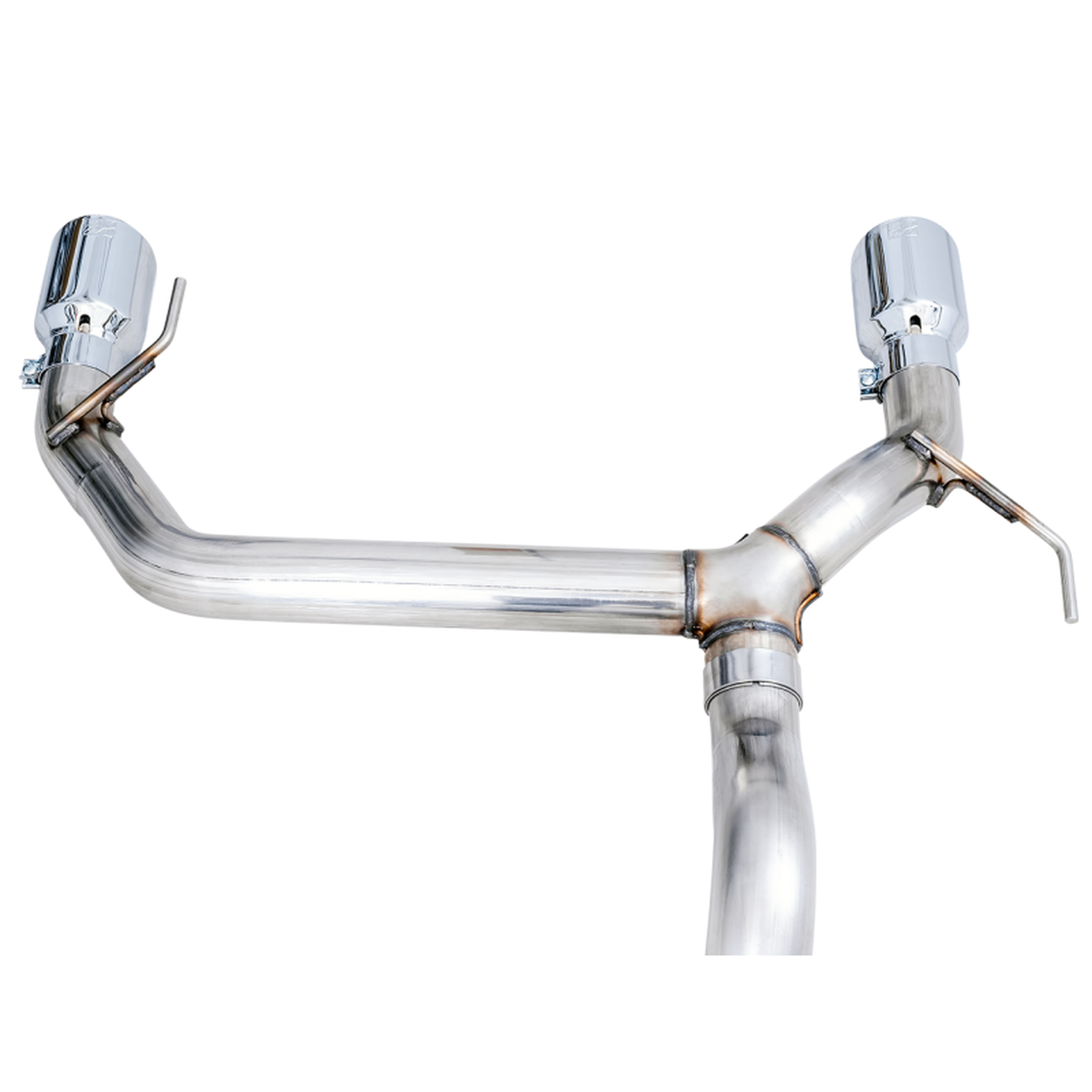 AWE Tuning 2021+ Ford Bronco 0FG Dual Rear Exit Exhaust w/Chrome Silver Tips & Bash Guard