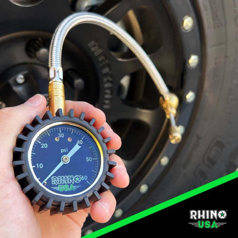Rhino USA 60Psi Tire Deflator Gauge | DEFLATOR-GAUGE