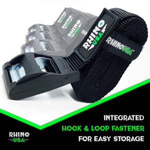 Rhino USA Lashing Straps 1In X 12Ft - Set Of 4 | LASHING-STRAP-4PK