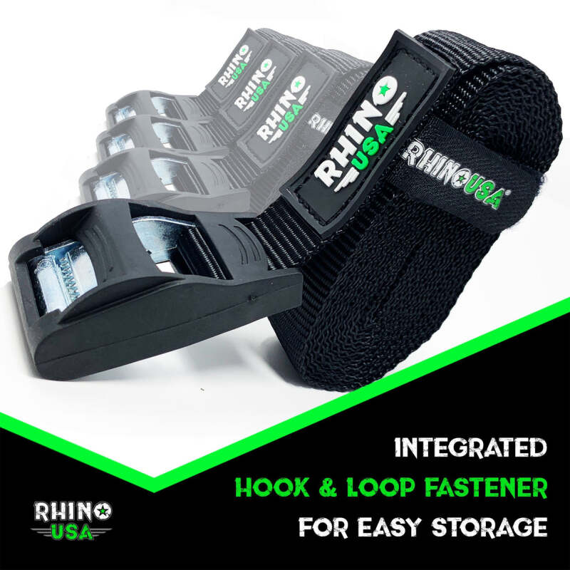 Rhino USA Lashing Straps 1In X 12Ft - Set Of 4 | LASHING-STRAP-4PK