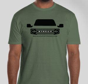 Buckle Up Off-Road Merch BTRCUP Bronco Grille T-Shirt - Military Green - Size 3XL