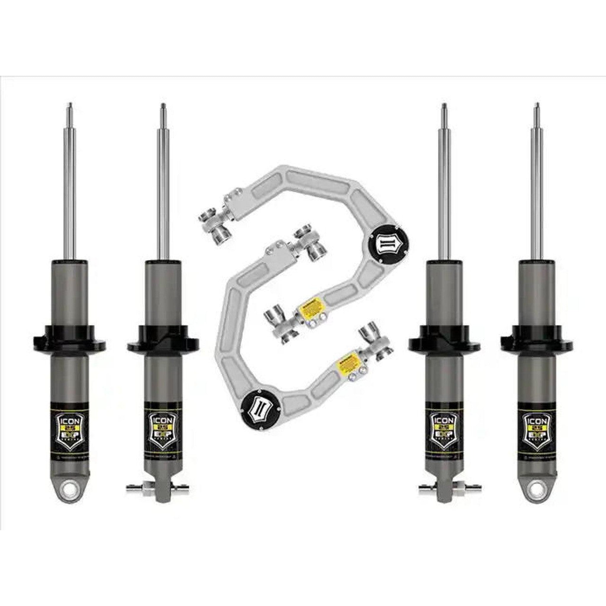 ICON Hoss 1.0 Pkg Stage 2 Suspension System Tubular (1.5 - 3in Lift) 2021+ Ford Bronco | icoK40002T