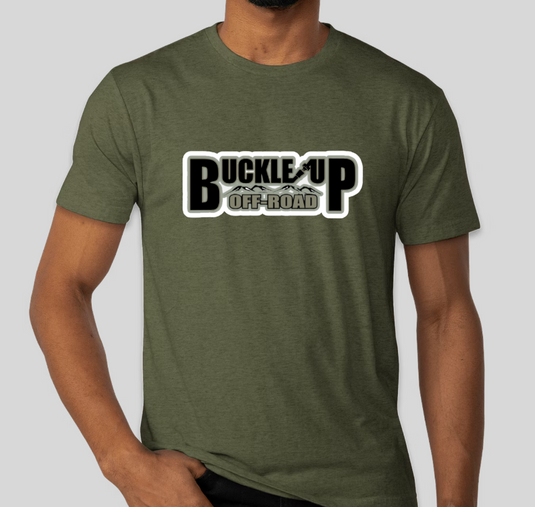 Buckle Up Off-Road Green T-Shirt