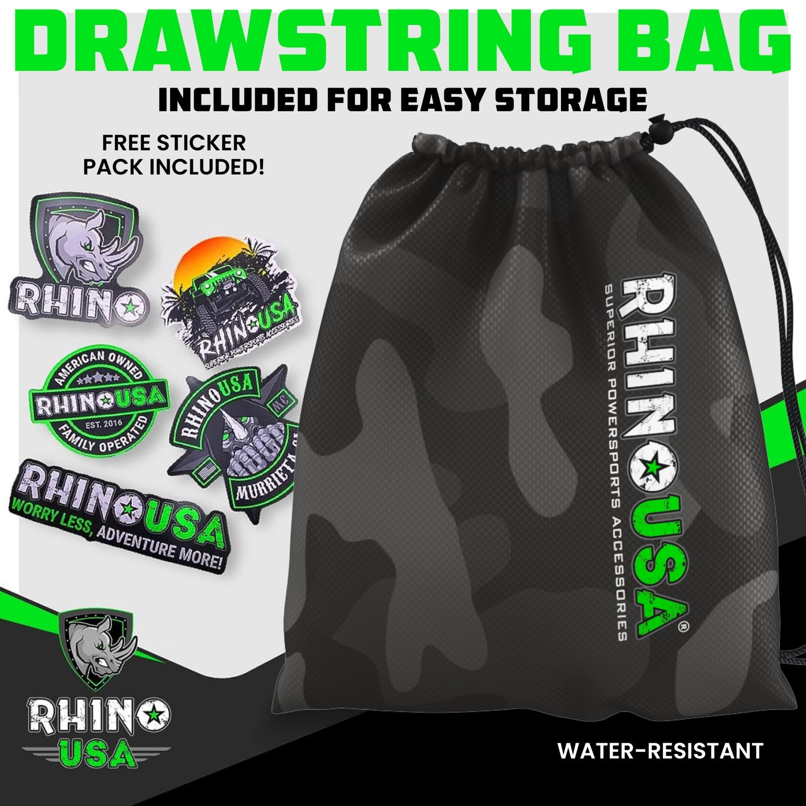 Rhino USA Medium Duty Ratchet Strap Tie-Down 4-Pack (Gray) | RCHT-4PACK-GRY