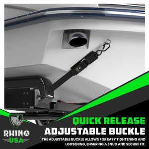 Rhino USA Transom Straps For Boat Trailer (Pair) | RNO-TRNSM-STRPS