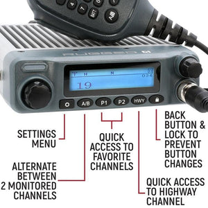 Rugged Radios Radio Kit - G1 ADVENTURE SERIES Waterproof GMRS Mobile Radio with Antenna | RK-G1