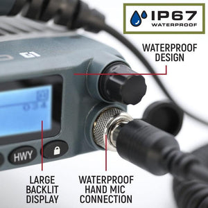 Rugged Radios Radio Kit - G1 ADVENTURE SERIES Waterproof GMRS Mobile Radio with Antenna | RK-G1