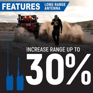 Rugged Radios BUNDLE - Rugged R1 - Handheld Radio with Long Range Antenna and High Capacity Battery | R1-BUNDLE