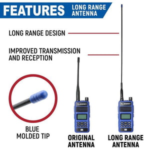 Rugged Radios BUNDLE - Rugged R1 - Handheld Radio with Long Range Antenna and High Capacity Battery | R1-BUNDLE