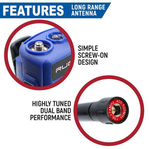 Rugged Radios BUNDLE - Rugged R1 - Handheld Radio with Long Range Antenna and High Capacity Battery | R1-BUNDLE