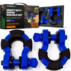 Rhino USA 8T Super Shackle 2-Pack (Blue) | SUPERSHACK-BLU
