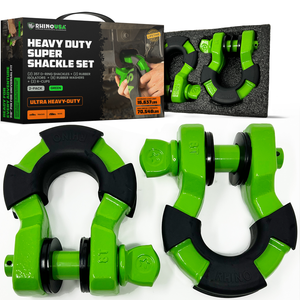 Rhino USA 8T Super Shackle 2-Pack (Green) | SUPERSHACK-GRN