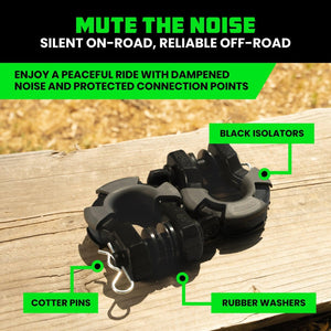 Rhino USA 8T Super Shackle 2-Pack (Matte Black) | SUPERSHACK-MATTE