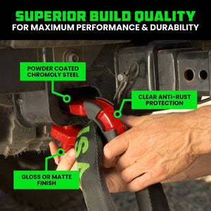 Rhino USA 8T Super Shackle 2-Pack (Red) | SUPERSHACK-RED
