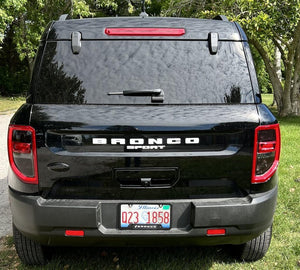 StickerFab Ford Bronco Rear Oval Emblem Overlay (Tint or Solid) - 2021-2023 Bronco / Bronco Sport