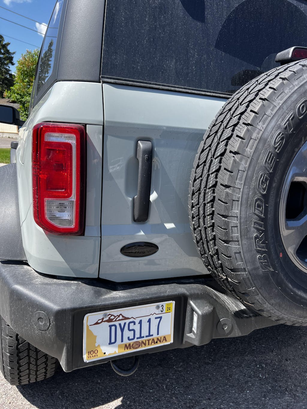 StickerFab Ford Bronco Rear Oval Emblem Overlay (Tint or Solid) - 2021-2023 Bronco / Bronco Sport