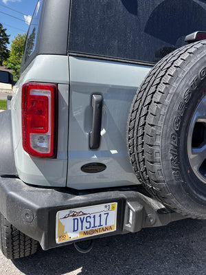 StickerFab Ford Bronco Rear Oval Emblem Overlay (Tint or Solid) - 2021-2023 Bronco / Bronco Sport