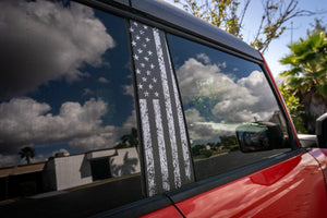 American Flag Pillar Protection Kit (Printed Series) - 2021+ Bronco 4 Door