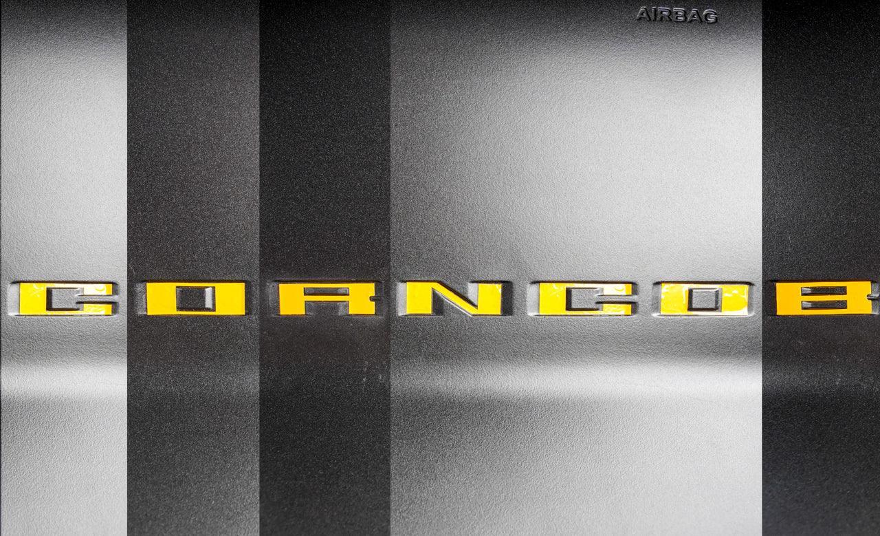 StickerFab CORNCOB Medium Overlay Universal Letters fit Dash Letters of 2021+ Ford Bronco