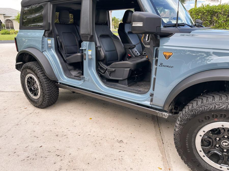 StickerFab Vinyl Door Sill Protectors - 2021+ Ford Bronco 4 Door