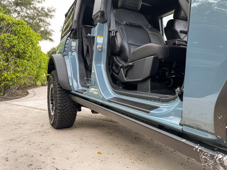 StickerFab Vinyl Door Sill Protectors - 2021+ Ford Bronco 4 Door