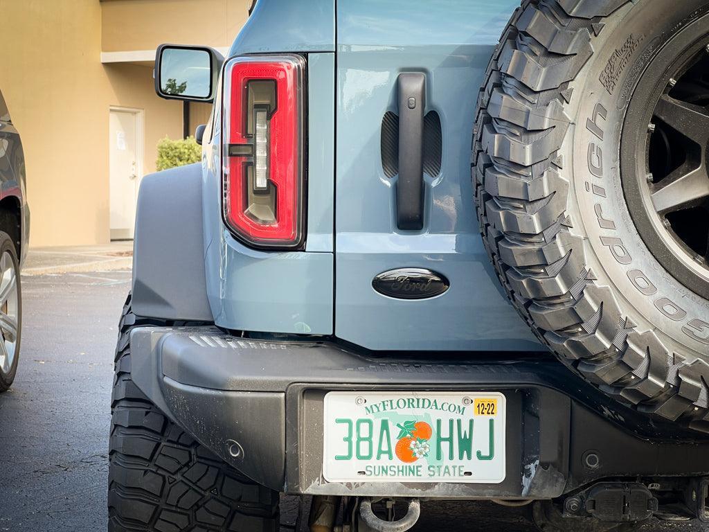 StickerFab Ford Bronco Rear Oval Emblem Overlay (Tint or Solid) - 2021-2023 Bronco / Bronco Sport